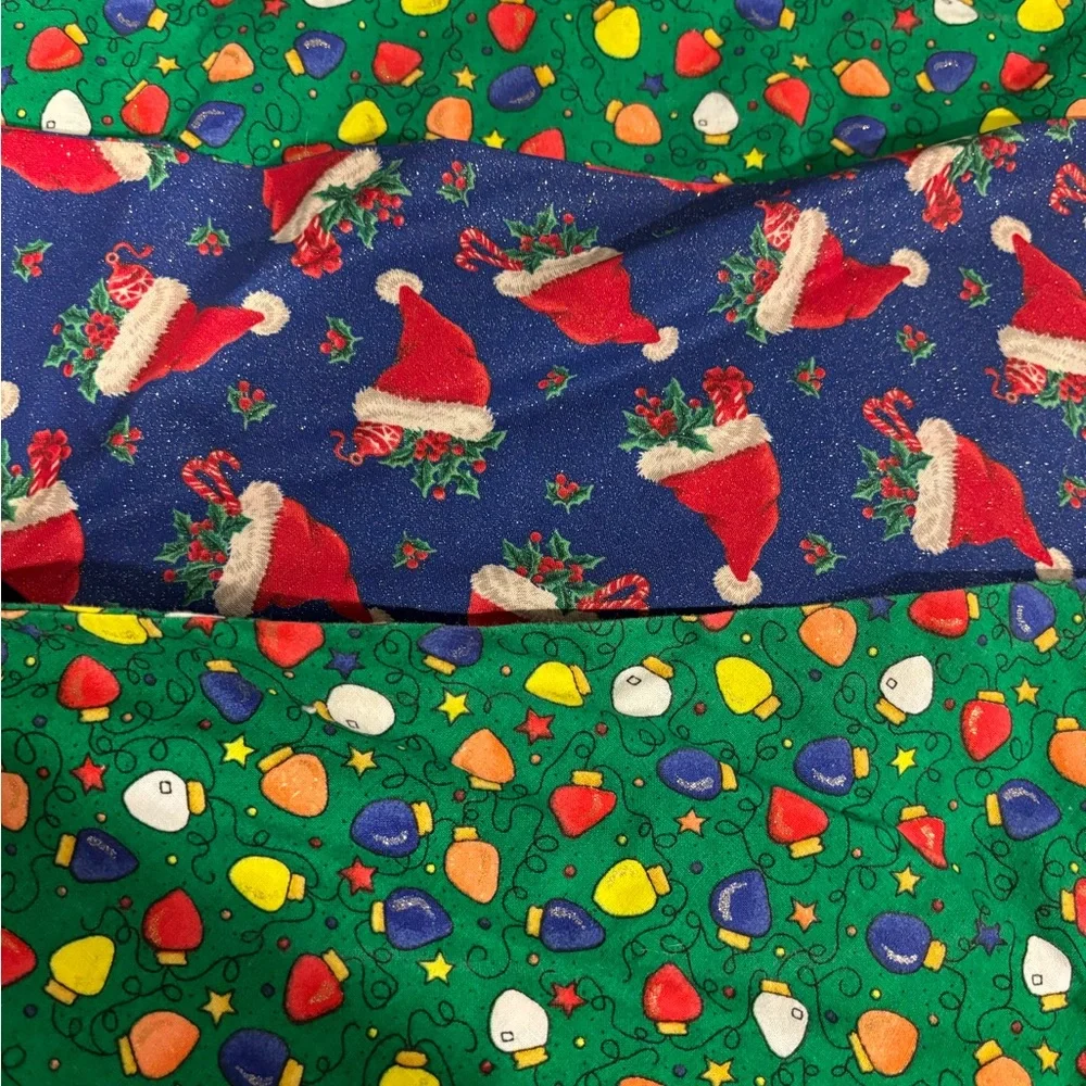 Three Holiday Velcro Doggie Bandanas